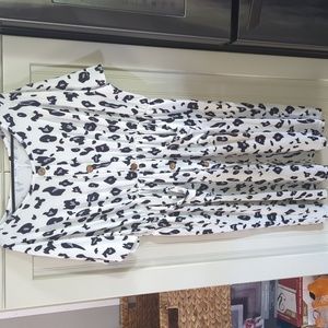 Haute brand dress. White with black and grey animal print. NWT. 3x